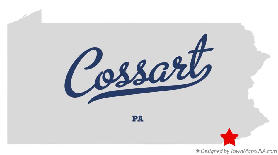 Map of Cossart Pennsylvania PA