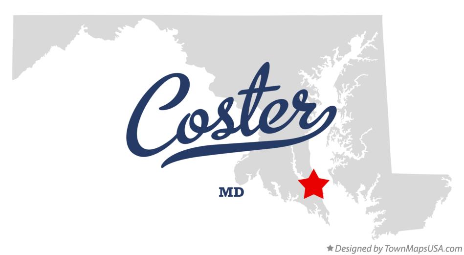 Map of Coster Maryland MD