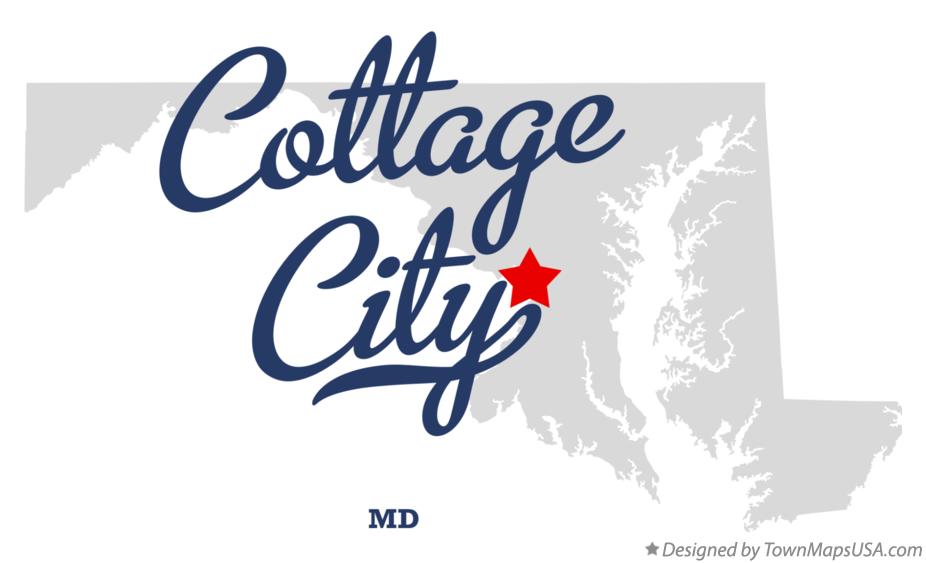 Map of Cottage City Maryland MD