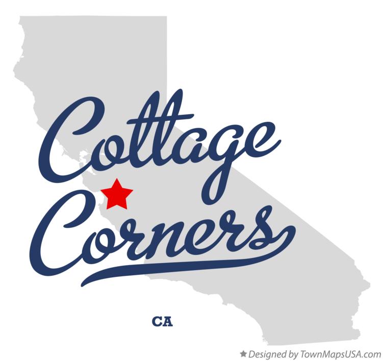 Map of Cottage Corners California CA
