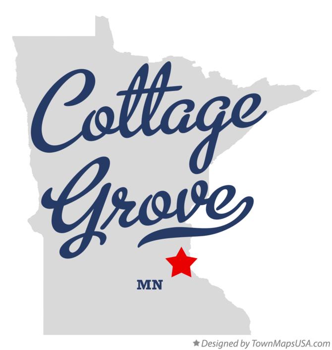Map of Cottage Grove Minnesota MN
