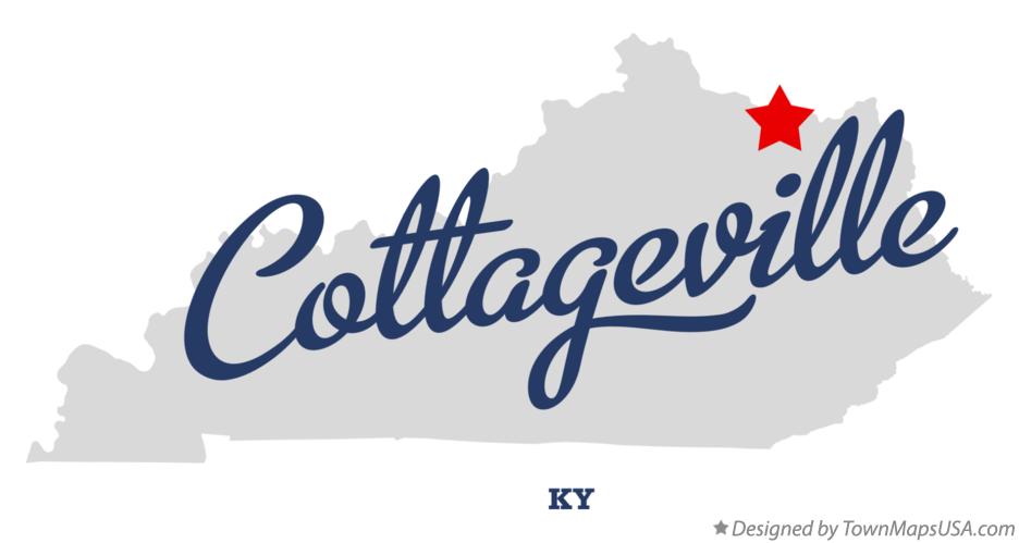 Map of Cottageville Kentucky KY