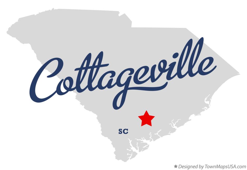 Map of Cottageville South Carolina SC