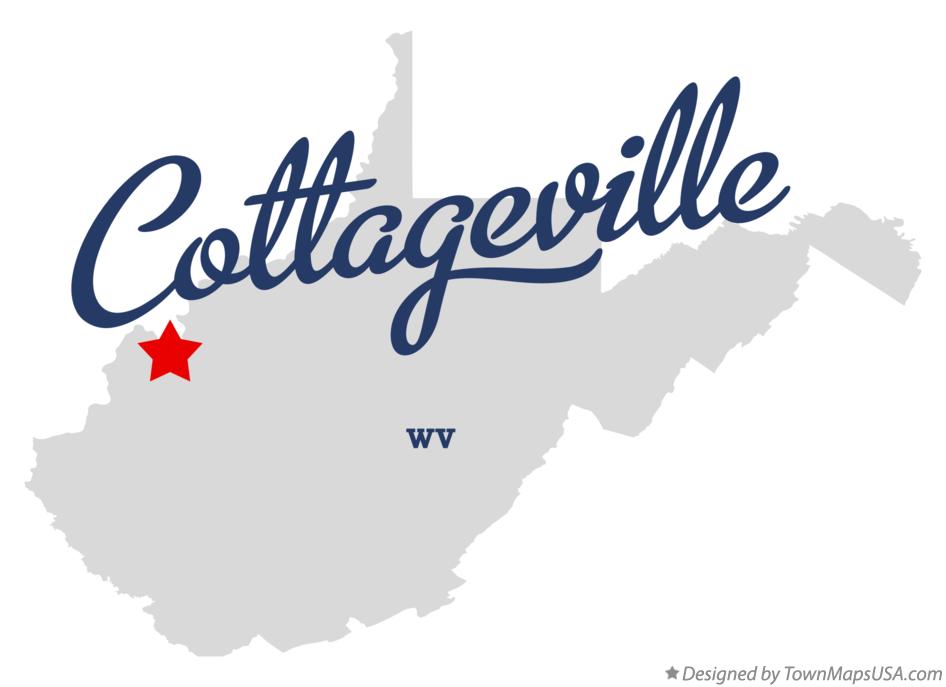 Map of Cottageville West Virginia WV