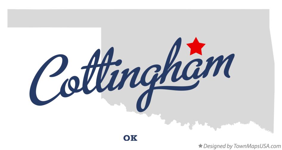 Map of Cottingham Oklahoma OK