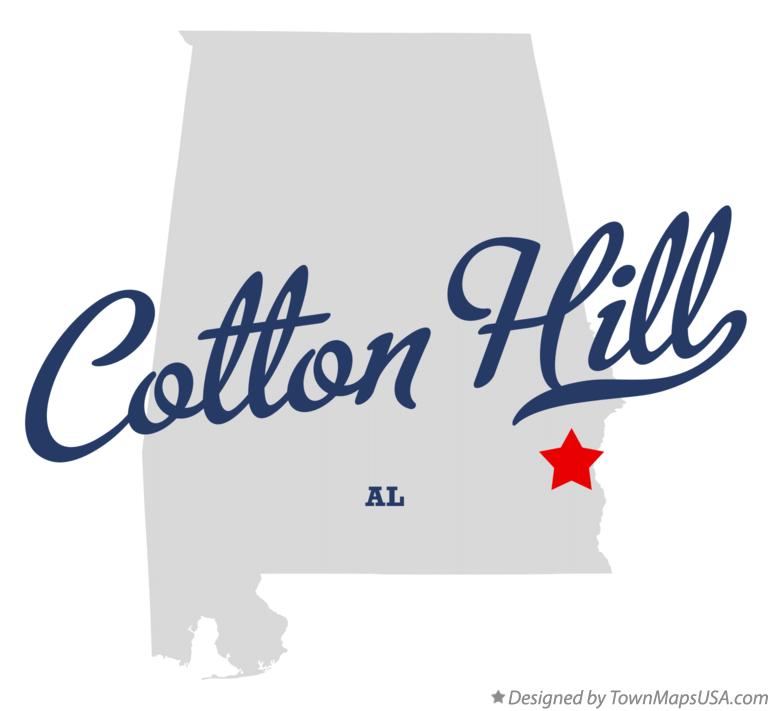 Map of Cotton Hill Alabama AL