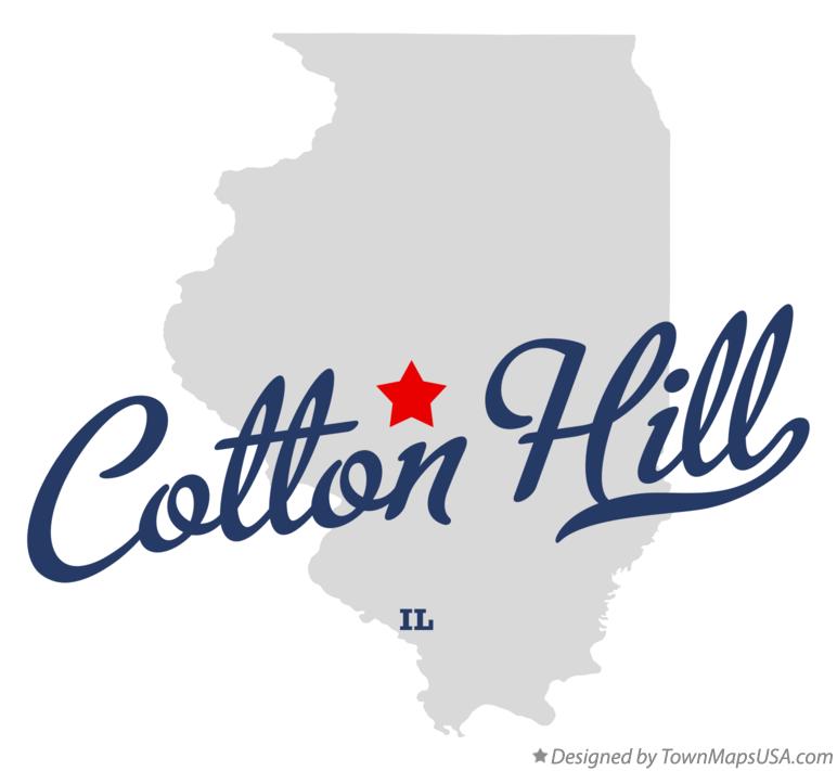 Map of Cotton Hill Illinois IL