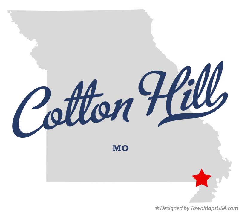 Map of Cotton Hill Missouri MO