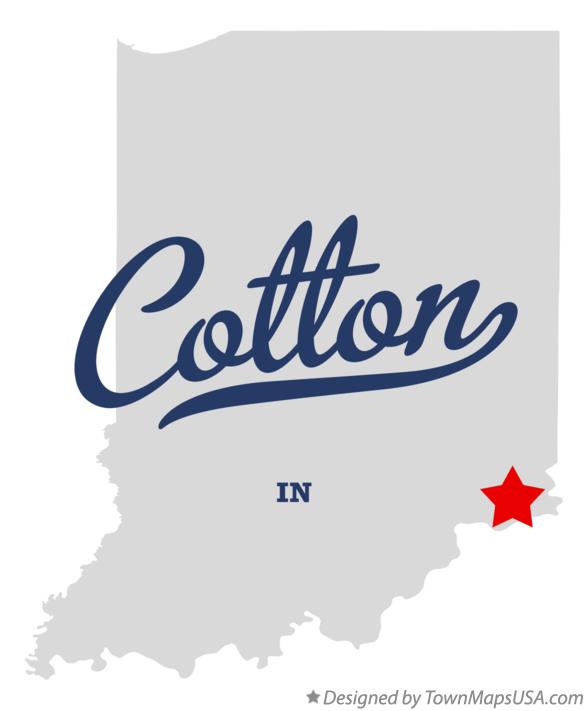 Map of Cotton Indiana IN