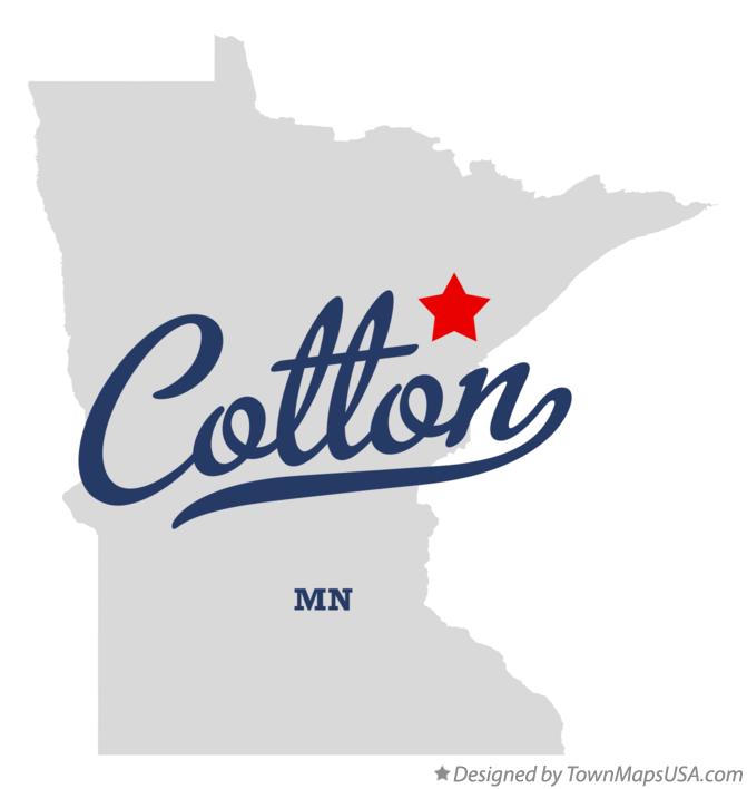 Map of Cotton Minnesota MN