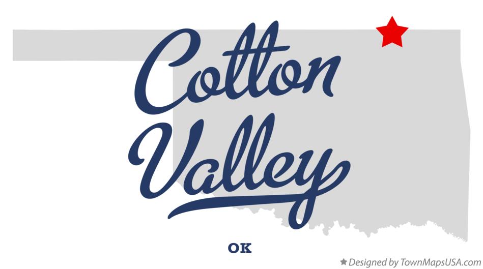 Map of Cotton Valley Oklahoma OK