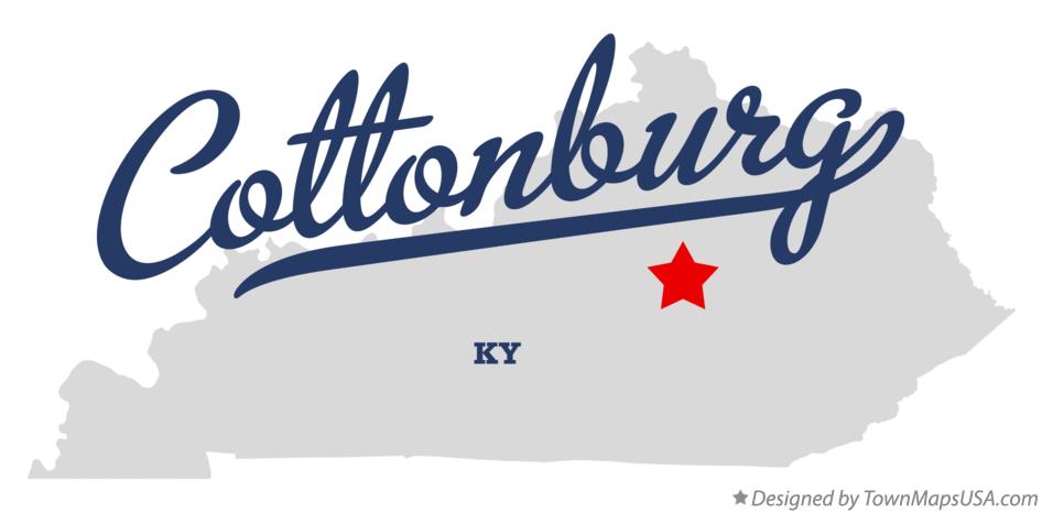 Map of Cottonburg Kentucky KY