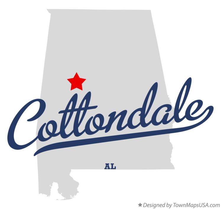 Map of Cottondale Alabama AL