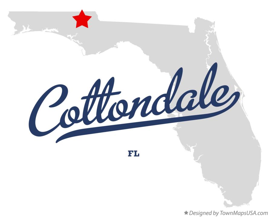 Map of Cottondale Florida FL