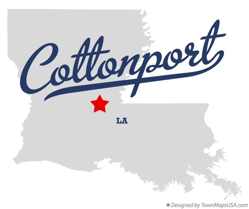 Map of Cottonport Louisiana LA