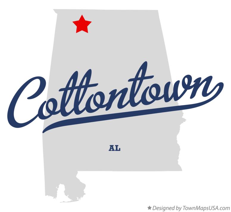 Map of Cottontown Alabama AL