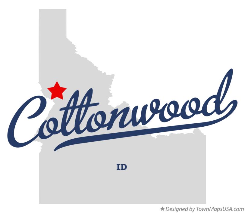 Map of Cottonwood Idaho ID