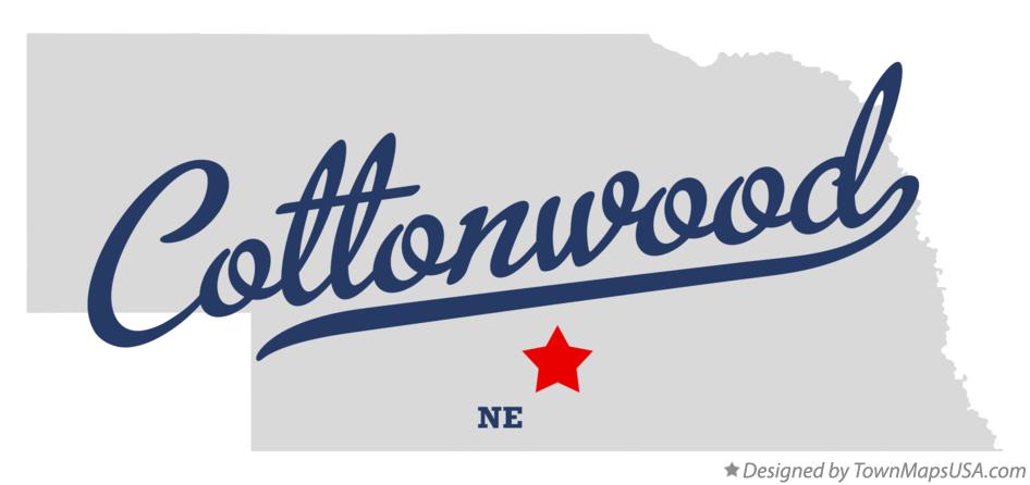 Map of Cottonwood Nebraska NE