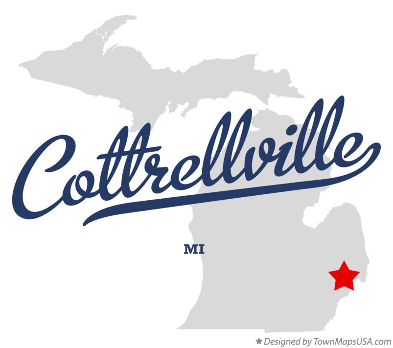 Map of Cottrellville Michigan MI