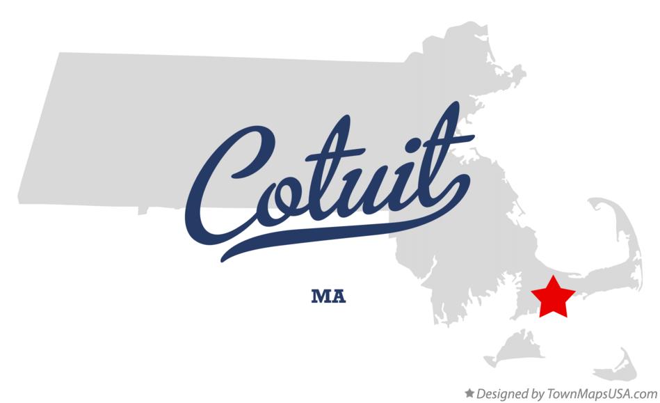 Map of Cotuit Massachusetts MA