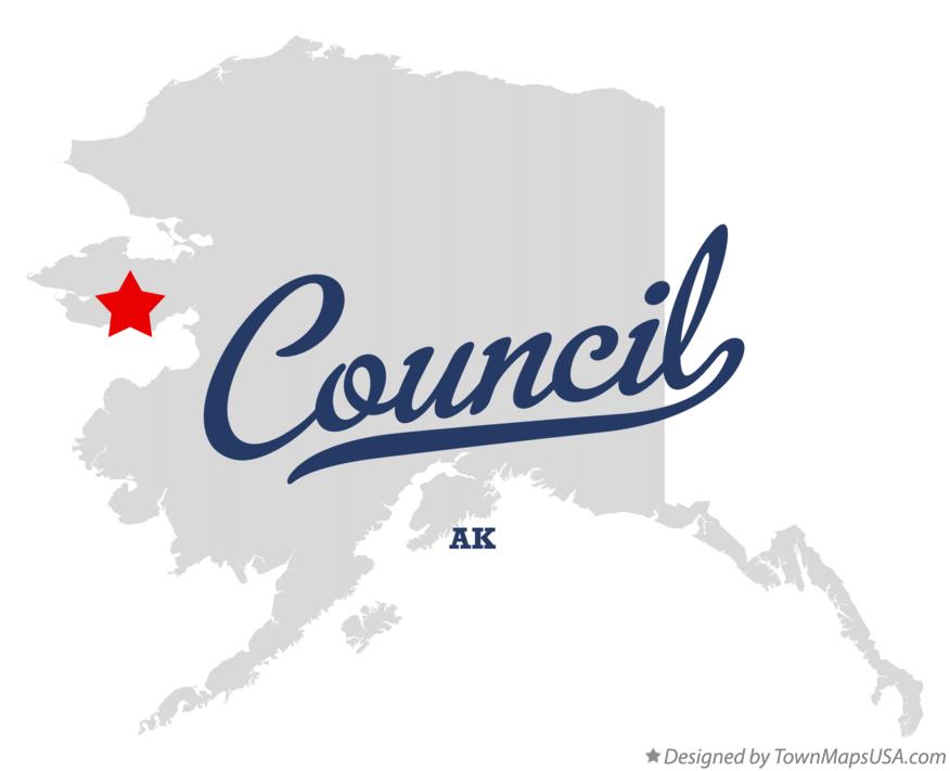 Map of Council Alaska AK