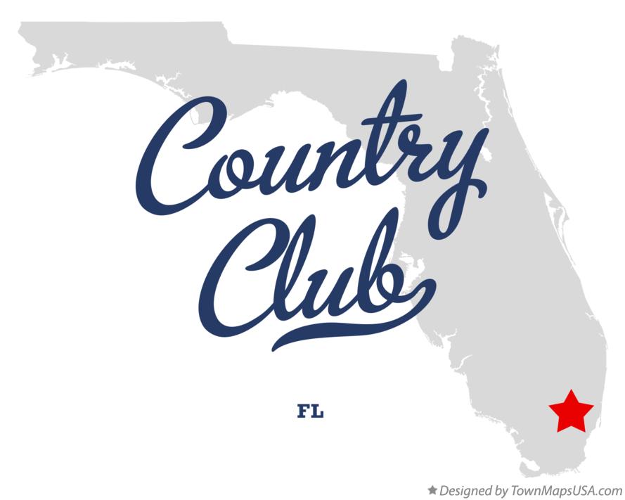 Map of Country Club Florida FL