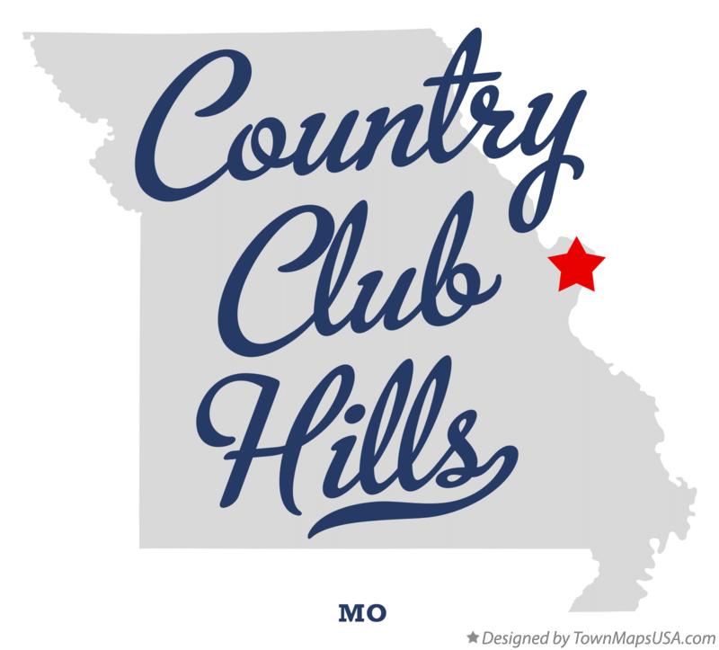 Map of Country Club Hills Missouri MO