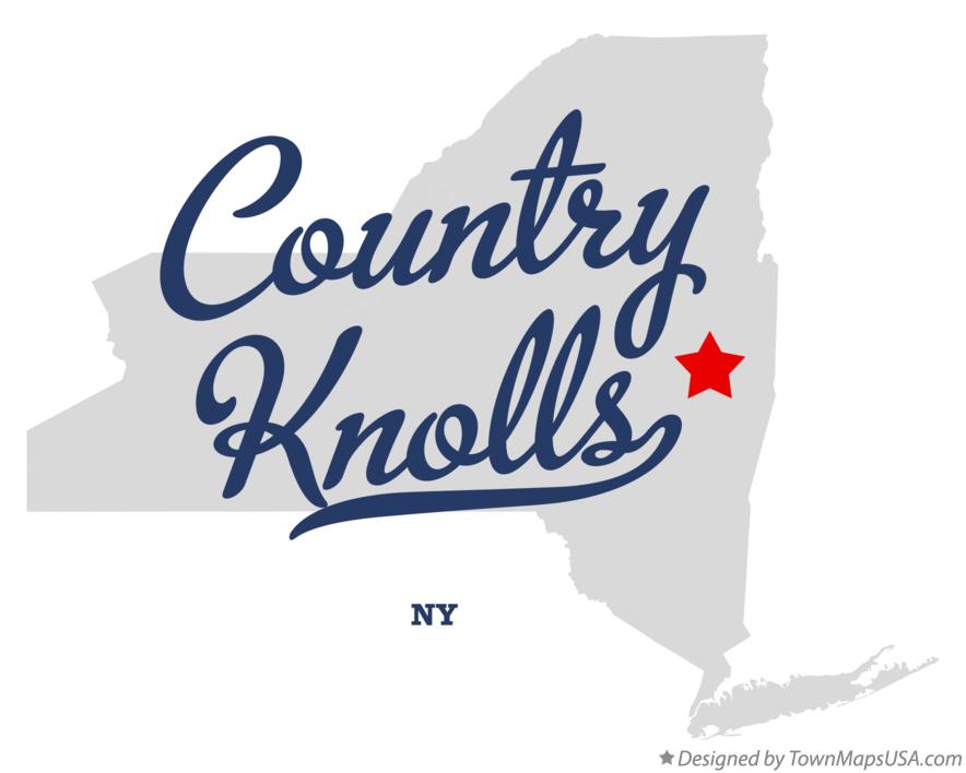 Map of Country Knolls New York NY