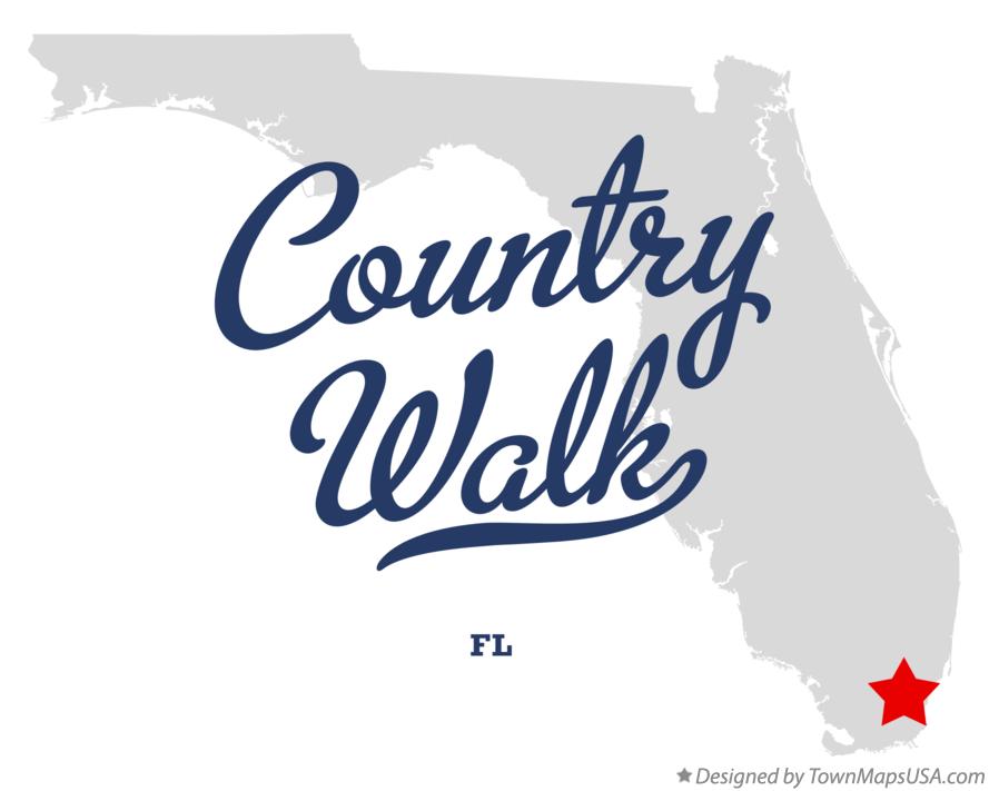 Map of Country Walk Florida FL