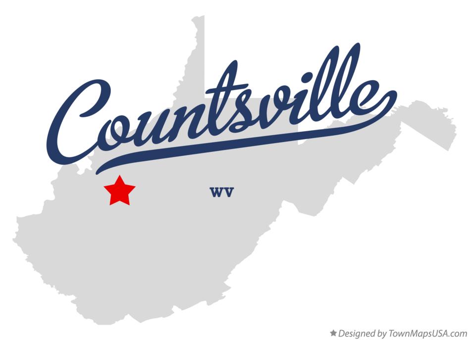 Map of Countsville West Virginia WV