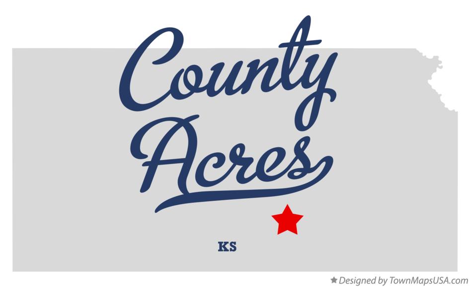 Map of County Acres Kansas KS