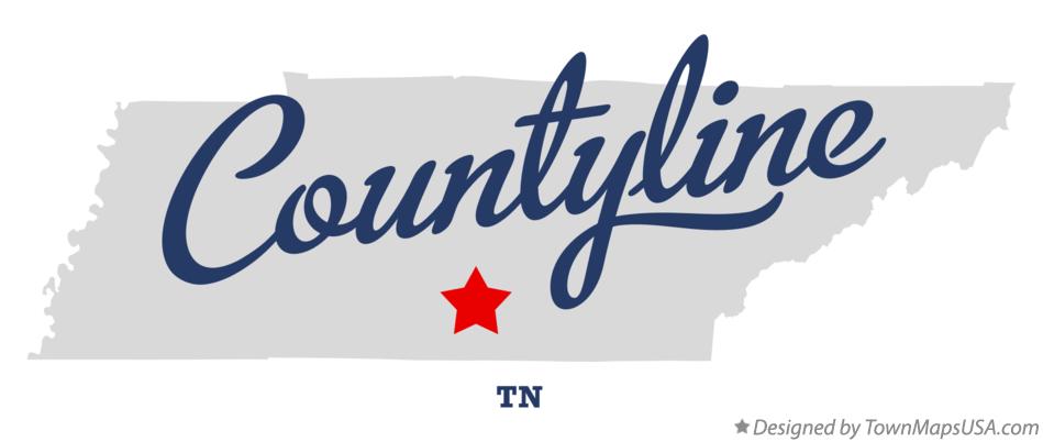Map of Countyline Tennessee TN