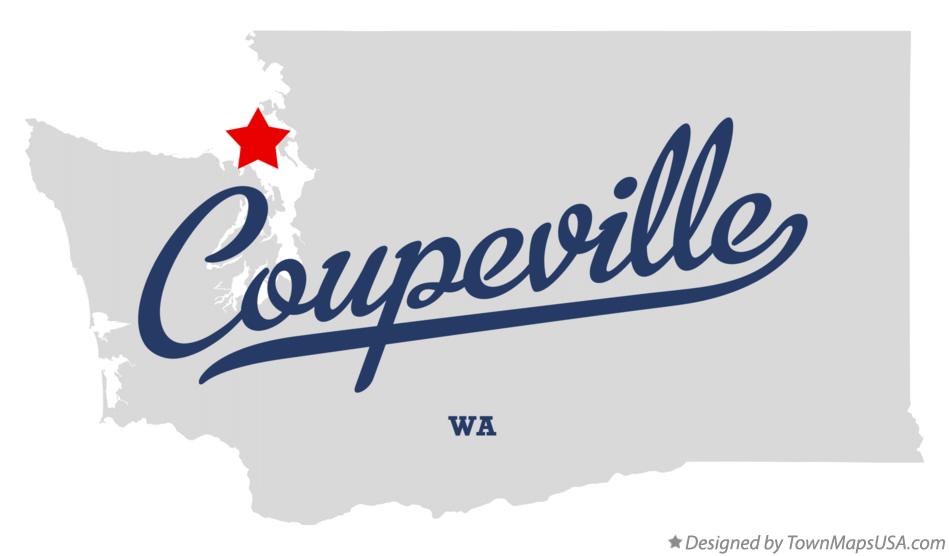 Map of Coupeville Washington WA