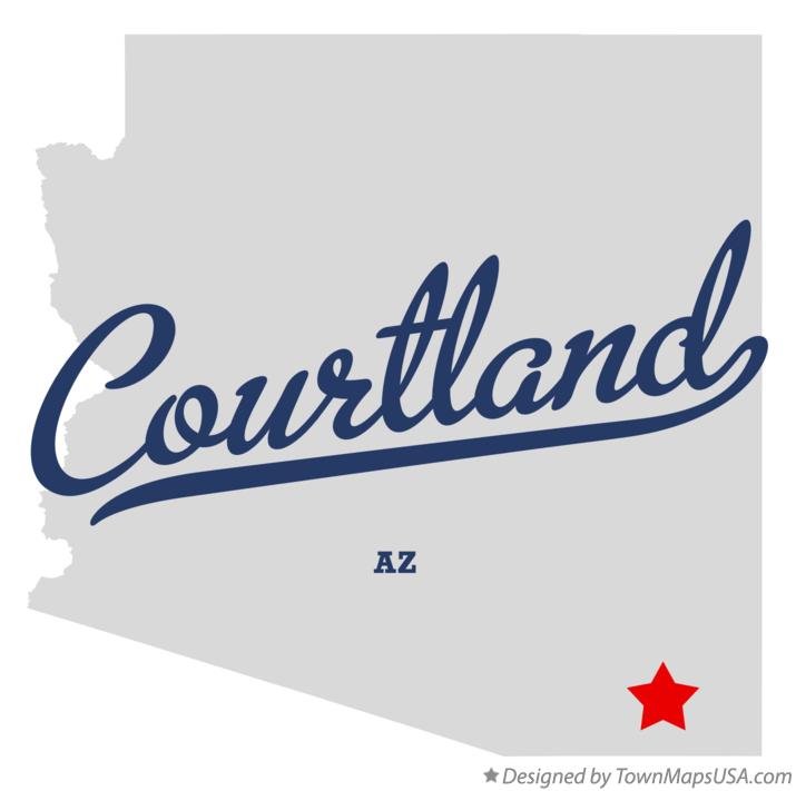 Map of Courtland Arizona AZ