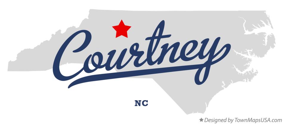 Map of Courtney North Carolina NC