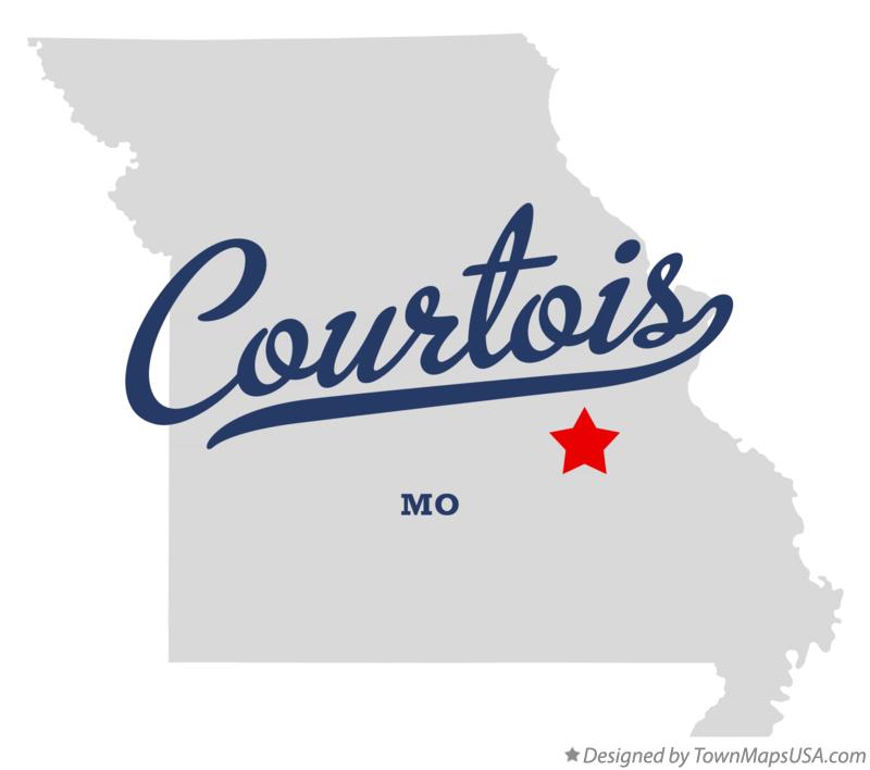 Map of Courtois Missouri MO