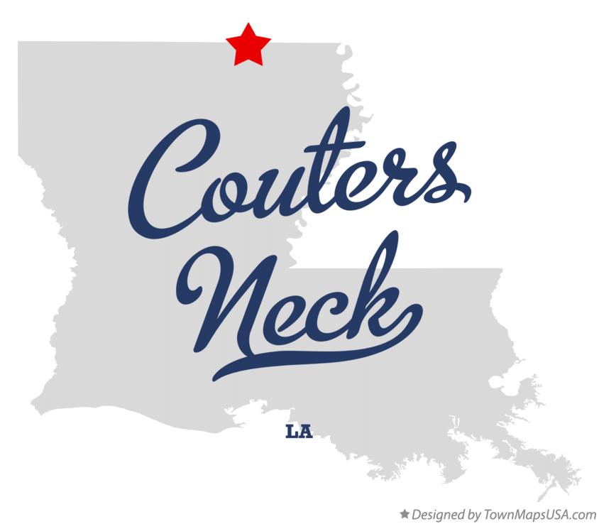 Map of Couters Neck Louisiana LA