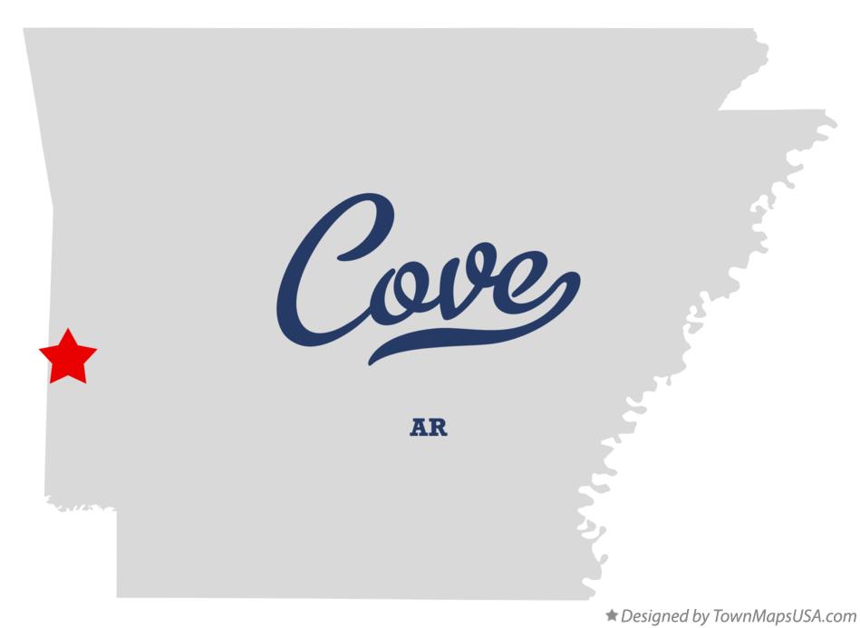 Map of Cove Arkansas AR