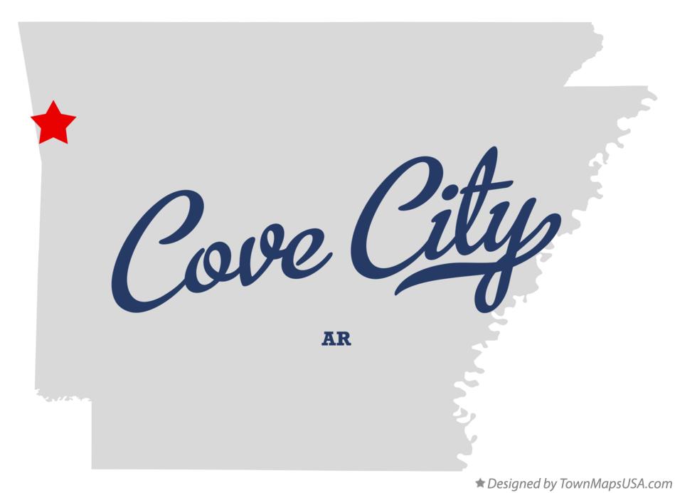 Map of Cove City Arkansas AR