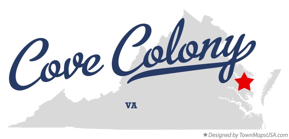 Map of Cove Colony Virginia VA
