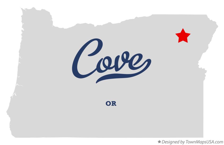 Map of Cove Oregon OR