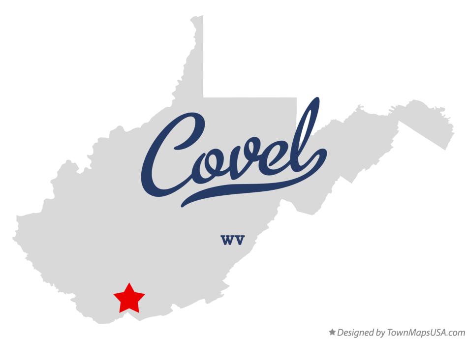 Map of Covel West Virginia WV