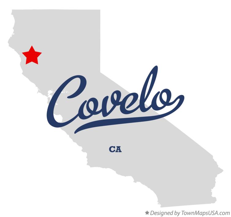 Map of Covelo California CA