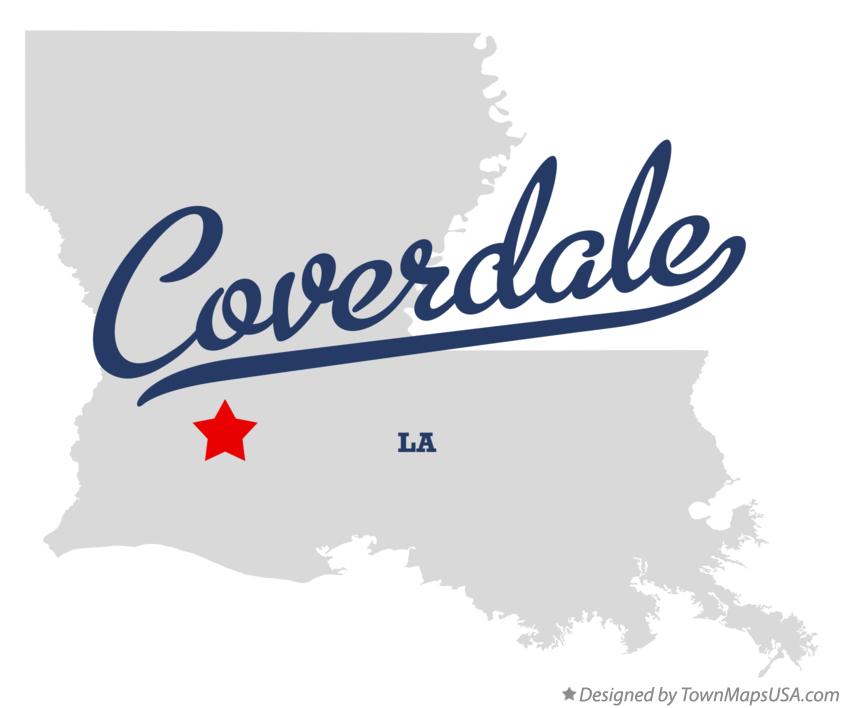 Map of Coverdale Louisiana LA