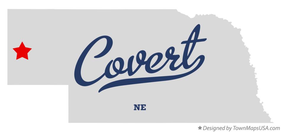 Map of Covert Nebraska NE