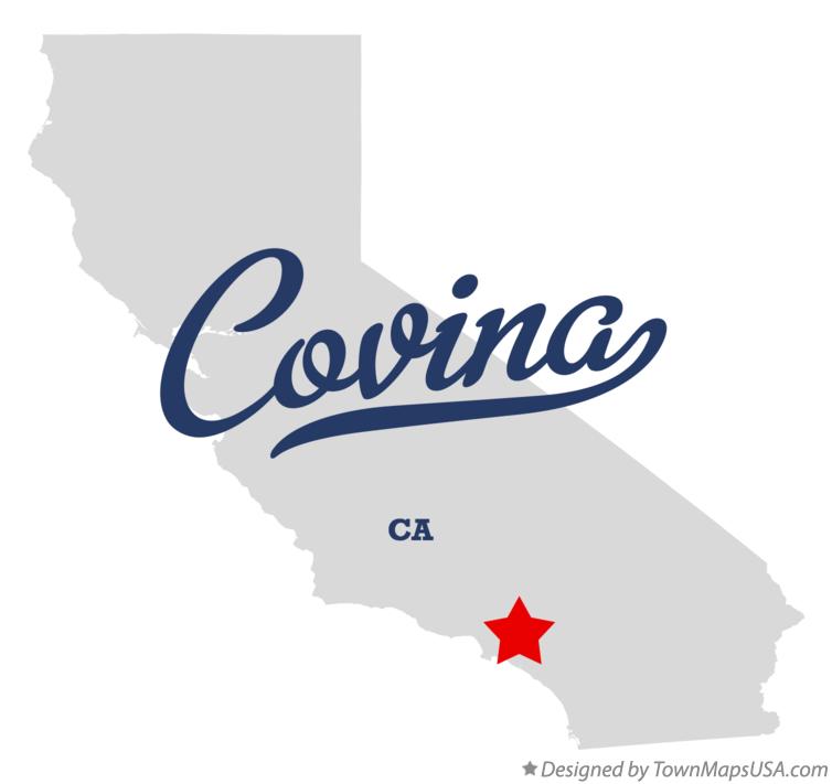 Map of Covina California CA