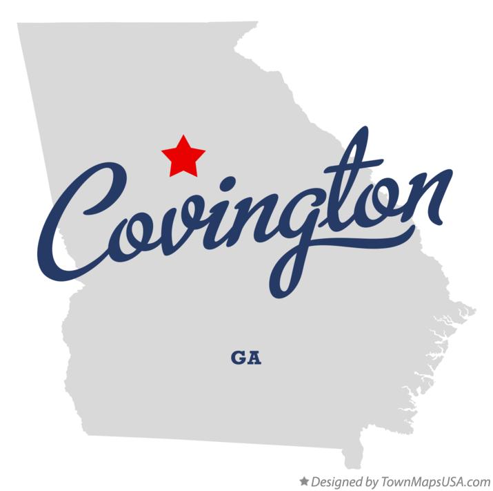 Map of Covington Georgia GA