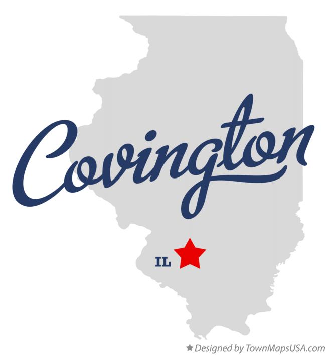 Map of Covington Illinois IL