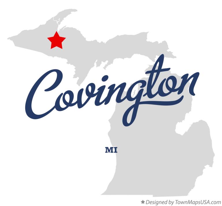 Map of Covington Michigan MI