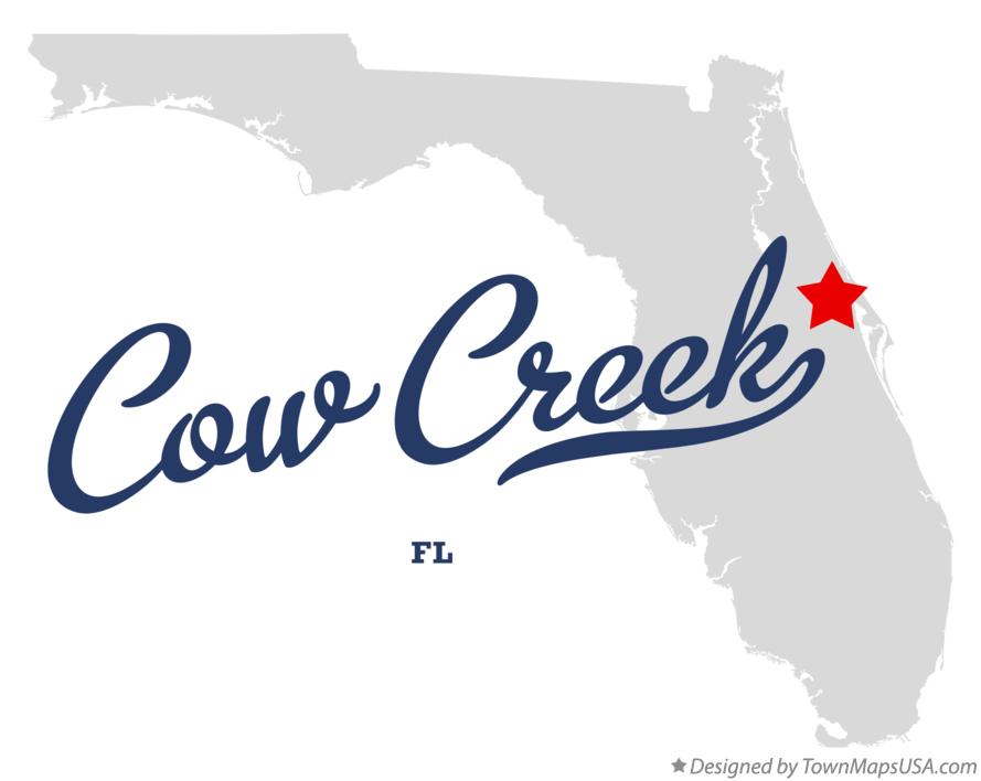 Map of Cow Creek Florida FL